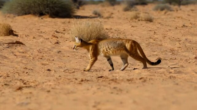 Felis lybica in the wild