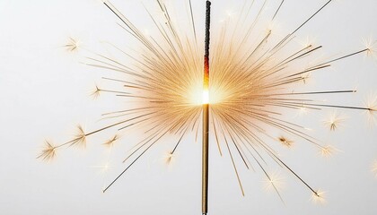 Obraz premium christmas sparkler stick isolated on white background