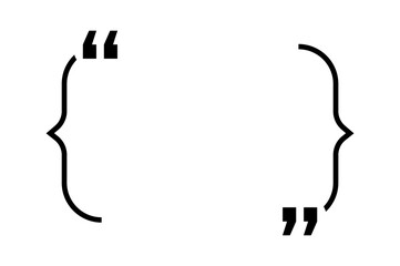 Quote box frames. Quotation bubble. Vector opinion or description textbox