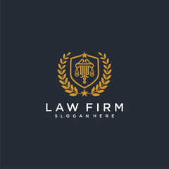 OB letter monogram logo for lawfirm with pillar & leaf image design