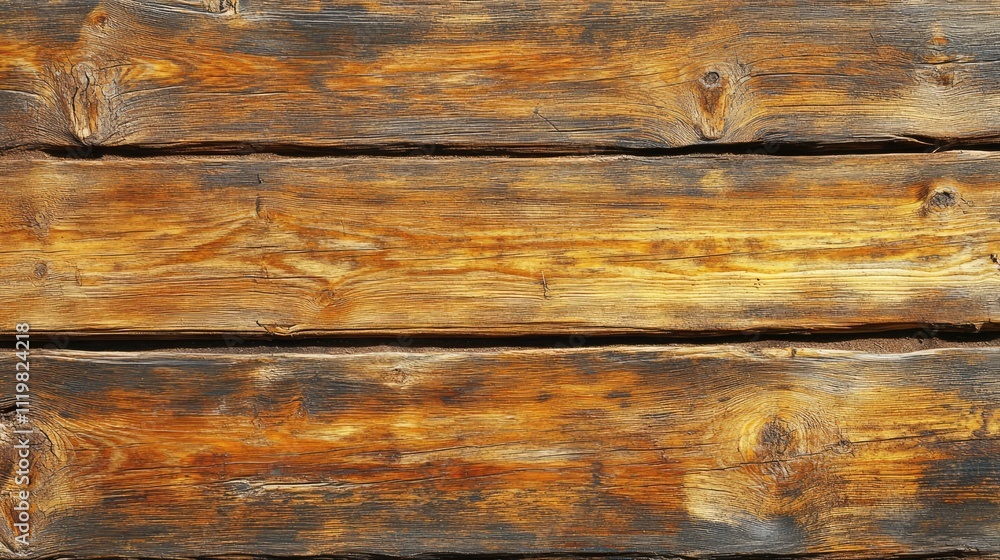 Poster pine wood fence panels with weathered texture and natural grain pattern for rustic background design