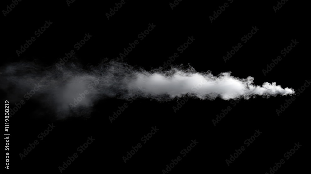 Poster white smoke against a black background creating a dramatic and abstract atmospheric effect for creat