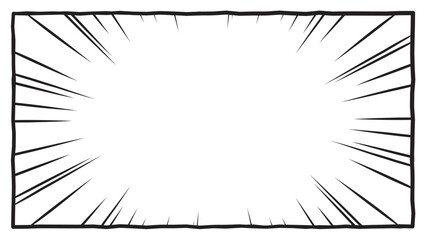 Manga frame style background with saturated lines, fine, coarse
