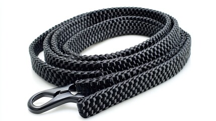 Fototapeta premium Black Dog Leash