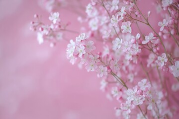 Obraz premium Beautiful Arrangement of Delicate Flowers on Soft Background