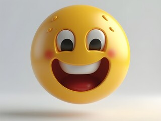 Fototapeta premium 3d smiley face with smile