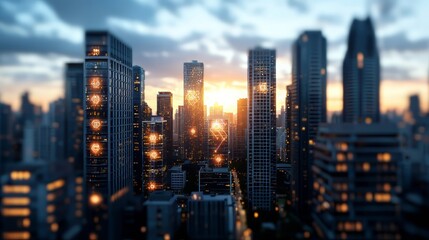 Fototapeta premium Unlocking Blockchain Technology: A Guide to Cryptocurrency Trading and Innovation