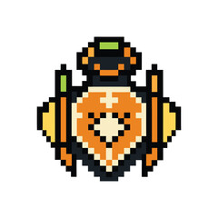 unique modern pixel art app website icon logo vector art design 