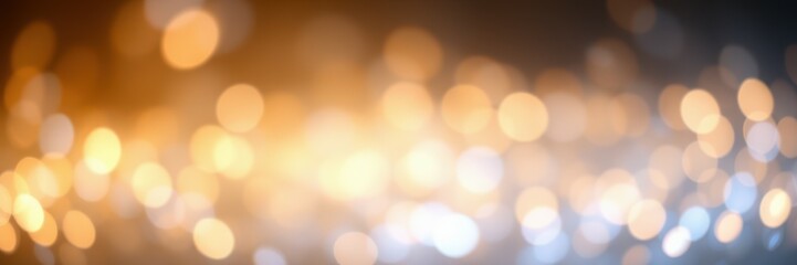 Colorful bokeh lights create a vibrant background during a night celebration event