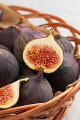 fresh figs in the basket