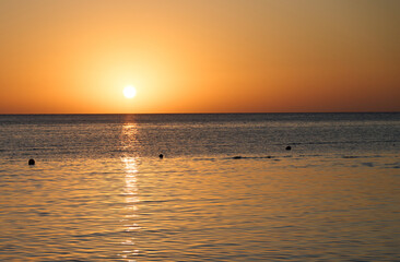 Port Ghalib, Sonnenaufgang an der &auml;gyptischen Red Sea Riviera s&uuml;dlich von El Quseir