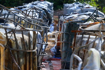 Rows of Intermediate bulk container (IBC) lines are obsolete