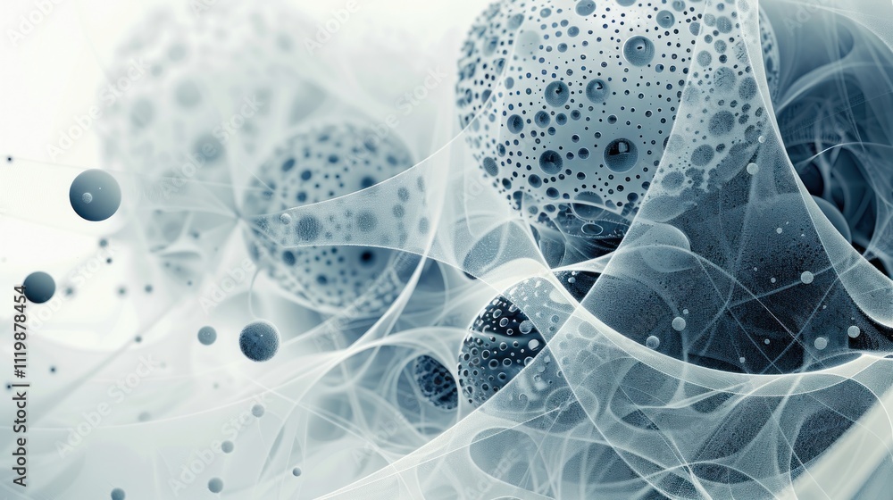 Poster professional 3d abstract mesh background integrating circles, lines and triangle shapes,