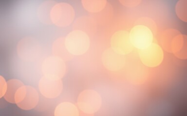 Soft glowing bokeh lights create a tranquil atmosphere in a warm setting during an evening gathering