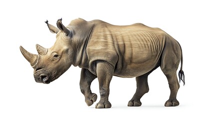 Obraz premium Rhinoceros isolated on white background
