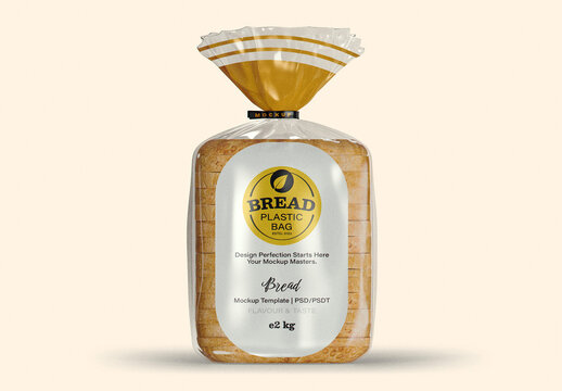 Plastic Bread Packaging Mockup