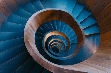 Fototapeta premium spiral staircase in the church