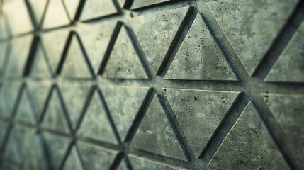 Futuristic Triangular Wall background with tiles.