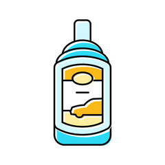Fototapeta premium wax car care color icon vector. wax car care sign. isolated symbol illustration