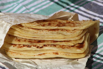Moroccan Msemmen Close Up