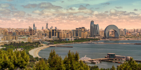 The Crescent Development Project boasts modern architecture, notably the Crescent Hotel, against a...