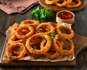 Homemade onion rings