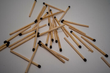 match, matches, isolated, wood, fire, white, matchstick, stick, burn, light, wooden, object, danger, flame, flammable, matchbox, close-up, matchsticks, red, closeup, macro, heap, heat, pile, ignite