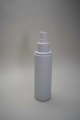 white plastic bottle