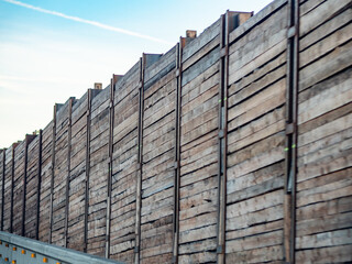 Lärmschutzwand aus Holz