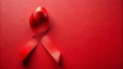 Hiv/aids awareness campaign global initiative featuring red ribbon symbol & health education