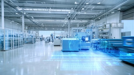 Obraz premium Discover the cutting-edge features of Industry 0 smart factories.