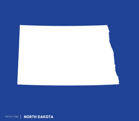 U.S states map. State of North Dakota vector map. you can use it for any needs.