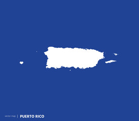 U.S Inhabited territories. Puerto Rico vector map. you can use it for any needs.