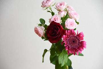 ピンク系の花束
