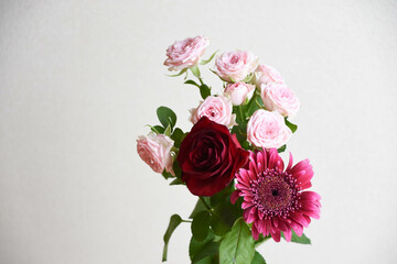 ピンク系の花束