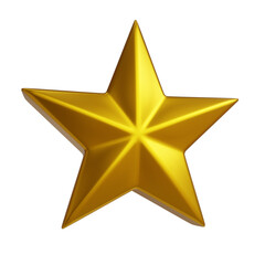 gold star isolated on white