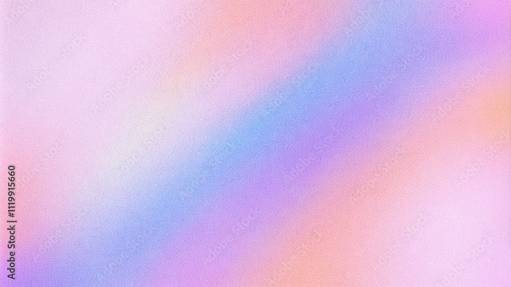 Poster abstract pink pastel holographic blurred grainy gradient background texture. colorful digital grain 