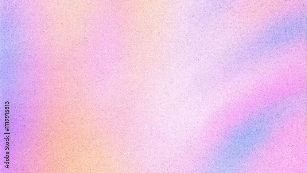 Poster abstract pink pastel holographic blurred grainy gradient background texture. colorful digital grain 