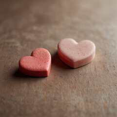 A minimalist Valentine's Day background suitable for a holiday banner