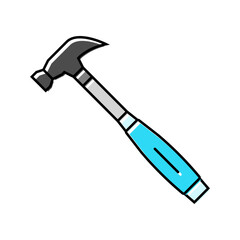 hammer car repair tool color icon vector. hammer car repair tool sign. isolated symbol illustration