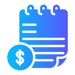 dollar gradient icon