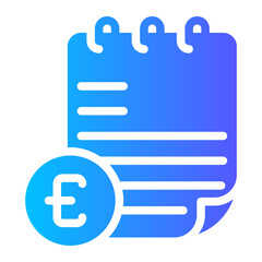 euro gradient icon