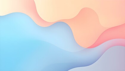 Fototapeta premium Light blue background with smooth gradients and simple shapes, ideal for web and graphic design projects. A vibrant abstract blue background, ideal for design use, featuring smooth gradients
