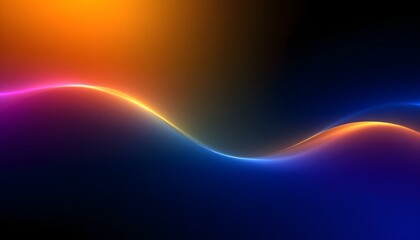 Vibrant rainbow, orange blue teal white psychedelic grainy gradient color flow wave on black background. Colorful 3d waves abstract background design.
