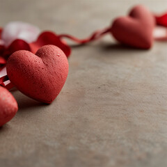 A minimalist Valentine's Day background suitable for a holiday banner