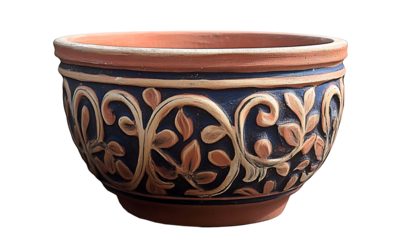 Cut out clay pot, home decoration isolated, PNG transparent
