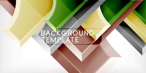 Geometric design abstract background - circles and triangles
