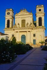Fototapeta premium Montauban, France. Cathedral of Notre-Dame de l'Assomption. It is the highest point of the old town. Both its interior and exterior are of exceptional beauty.