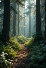 Fototapeta premium I have a forest, and it is my home, I live in it all my life