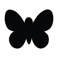 butterfly silhouette vector illustrations on a white background.